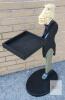 " James the Butler " Serving Tray Side Table . Measures 32 &frac34;" Tall - You have seen him so many times when you visit us! - 2