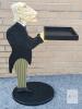 " James the Butler " Serving Tray Side Table . Measures 32 &frac34;" Tall - You have seen him so many times when you visit us! - 3