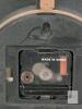 Large 23.5" Tall Funky Metal Wall Clock, Tested For Power (Needs 1 AA Battery) - 3