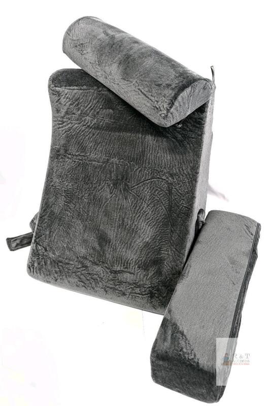 Modular Backrest Reading Pillow With 1 Armrest & Top Pillow, Largest Pillow 15.75" &times; 12.4" &times; 18.5"