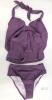 NEW Cupshe XS Purple Two-Piece Tankini Swimsuit, Halter Neck, Lined
