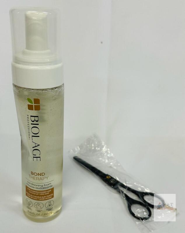 Biolage Bond Therapy Conditioning Foam 8.45 fl oz + Dean Axxa Thinning Hair Scissors Set