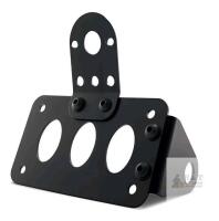 3 New Universal Motorcycle Side Plate Mount Bracket, Black Powder-Coated Steel, X002XQ12IT