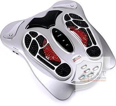 Kendal FM03B Electric Foot Massager, Infrared Heat, 50 Modes, 90 Massage Waves, Remote, Accessories