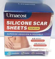 NEW Umaeost UM-SS201 Silicone Scar Sheets, 1.6" x 60" Roll, Medical-Grade, Reusable, Lot CH250151