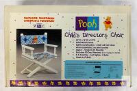 WMC Winnie the Pooh Child&rsquo;s Director Chair, Solid Wood, 23"x16"x12", Disney, Original Box Some scuffs and minor pulls, all parts appear to be present.
