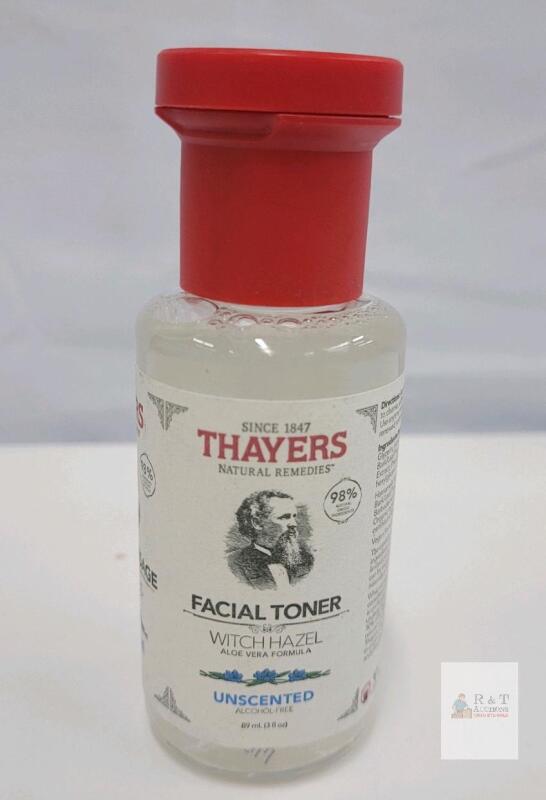 Thayers Witch Hazel Aloe Vera Facial Toner, Unscented, Alcohol-Free, 3 fl oz (89 mL), Sealed