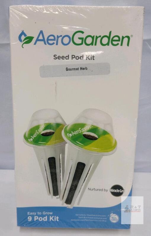 AeroGarden Gourmet Herb Seed Pod Kit &ndash; 9 Pods, Includes Basil, Parsley, Thyme, More