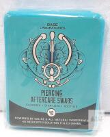 Base Laboratories Piercing Aftercare Swabs - 40 ct, Saline, Aloe Vera, Tea Tree Oil, Single-Use