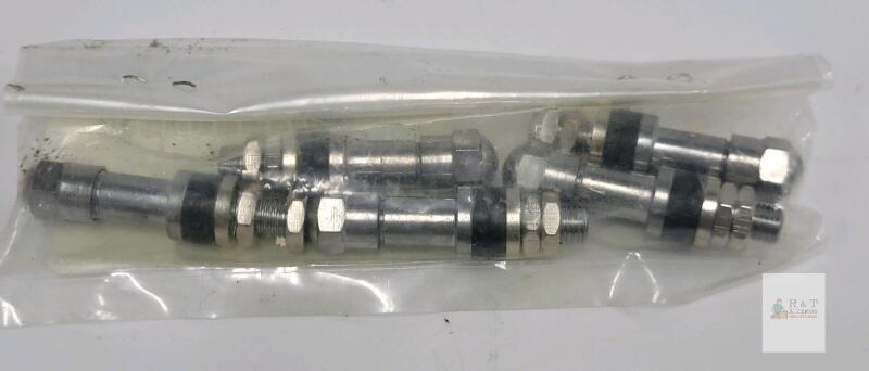 WELP613-0350 Valve Stem Pack, 5 pcs, 1.38" Length, 0.453" Dia, Nickel-Plated Brass
