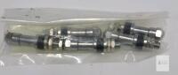 WELP613-0350 Valve Stem Pack, 5 pcs, 1.38" Length, 0.453" Dia, Nickel-Plated Brass