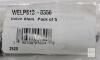 WELP613-0350 Valve Stem Pack, 5 pcs, 1.38" Length, 0.453" Dia, Nickel-Plated Brass - 2