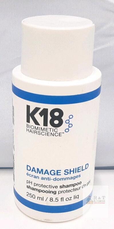 K18 Damage Shield pH Protective Shampoo 8.5 fl oz (250 ml), Vegan, For Damaged Hair open bottle 99% full