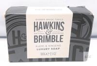 Hawkins & Brimble Elemi & Ginseng Luxury Soap 3.5 oz Plastic-Free, Natural Ingredients, 5060495672309