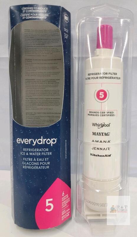 Everydrop Ice & Water Refrigerator Filter 5 (EDR5RXD1B) &ndash; NSF Certified, 240 Gallon Capacity
