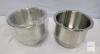 Stainless Steel Cup Holder Insert with Drain Hole and Neoprene Pad, 4.25" OD, 3.5" ID, 3.5" Height