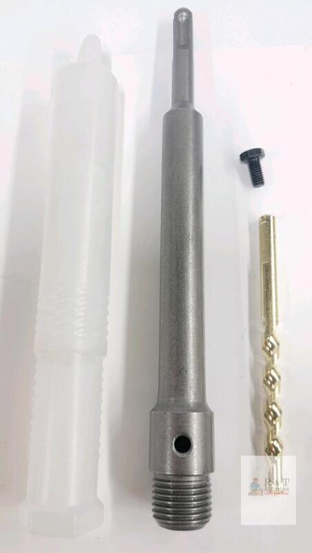 SDS Plus to 1/2"-20 UNF Threaded Adapter Kit with Drill Bit and Storage Tube