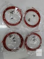 10ft Red Speed Jump Rope Replacement Cable Set, Coated Steel, Universal, Model pts231225tt012412
