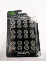 POWEROWL LR44 Alkaline Coin Cell Batteries, 24 Pack, 1.5V, Exp 2029, Serial X003GUZ5DJ