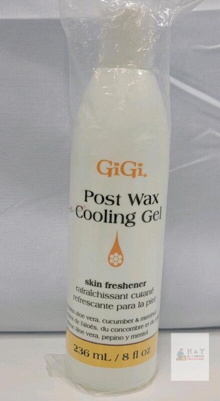 GiGi Post Wax Cooling Gel 8 fl oz (236 mL) Aloe Vera Cucumber Menthol Skin Freshener Sealed