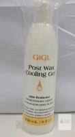 GiGi Post Wax Cooling Gel 8 fl oz (236 mL) Aloe Vera Cucumber Menthol Skin Freshener Sealed