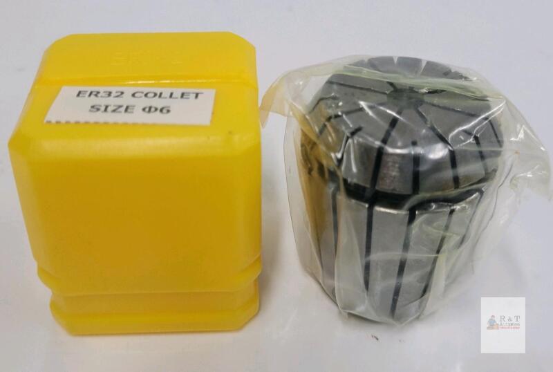 ER32 Collet, 6mm (&Phi;6), Spring Steel, s24061100ux0123, Storage Case Included
