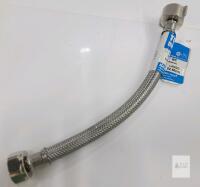 Eastman Steel-Flex 9" Stainless Toilet Supply Line 1/2" FIP x 7/8" BC