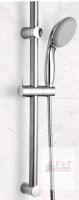 New - OFFO Shower Head Slide Bar , 33" . Segmental . Installation Distance 20-32 in with 360&deg;Adjustable Handheld Shower Head Holder for Bathroom, Screw Wall Mounted, Chrome .