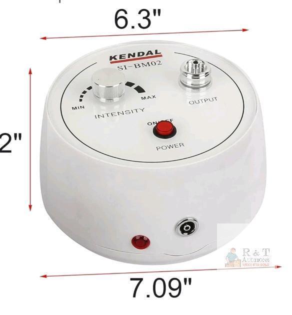 AS NEW Kendal SI-BM02 Diamond Microdermabrasion Machine, 2 Handles, 9 Tips, 7"x6"x5" Portable Kit
