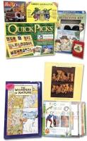 Vintage Kids : Sealed Anne Geddings 550pc Puzzle, Puzz3D Mini 66pc Covered Bridge Puzzle, Quick Picks Guessing Game, Two-Can First Encyclopedia 4pc Hardcover Book Set, Mercer Meyers Little Monster Private Eye Detective Kit, The Wonders of Nature 4pc Overs