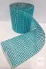Aqua Blue 24-Row Diamond Rhinestone Mesh Ribbon Roll, 4.75" x 10 Yards, Flexible Craft Trim