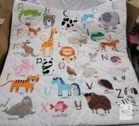 TINYHARBO Premium Foam Baby Play Mat 50"x50" &ndash; Thick Padding, Non-Slip, Machine Washable Cover