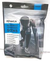 PowerLix Graduated Compression Socks, S/M, Grey, 20-30 mmHg, Unisex, Knee-high