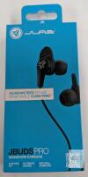 JLab JBuds Pro Wired In-Ear Earbuds with Mic, 10mm Titanium Drivers, 3.5mm Right-Angled Plug