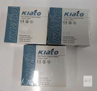 Kiato Non-Sterile Carbon Steel Surgical Blades, Size 12, 100/Box, Expiry 2024-09/10