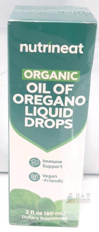 NutriNeat Organic Oil of Oregano Liquid Drops, 2 fl oz, Non-GMO, Vegan