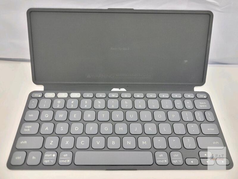 Logitech Keys-To-Go 2 Portable Bluetooth Keyboard, QWERTY, Dark Grey