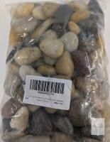 OULLYY 3.3 lb Natural River Stones Vase Fillers, Mixed Colors, 3/8 to 5/8 inch