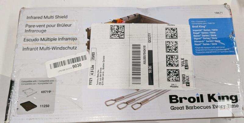 Broil King Infrared Multi Shield, Stainless Steel, Fits Imperial, Regal, Baron & More, Part 18671