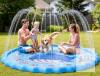 Large 68" Ocean-Themed Splash Play Mat Sprinkler Pad | PVC, Hose Connector, Ages 3+