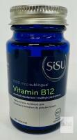 SiSU Vitamin B12 1000 mcg Sublingual Tablets, Methylcobalamin, 180 Tablets, Vegan, Non-GMO