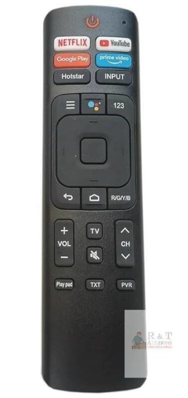 Hisense ERF3I69V Replacement Remote Control with Voice Assistant and Streaming Buttons