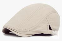 NEW CA-meioro Men&rsquo;s Beige Cotton Newsboy Ivy Cap, Adjustable, 21.6&ndash;24.4 Inch, X003XIDWMF