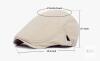 NEW CA-meioro Men&rsquo;s Beige Cotton Newsboy Ivy Cap, Adjustable, 21.6&ndash;24.4 Inch, X003XIDWMF - 2