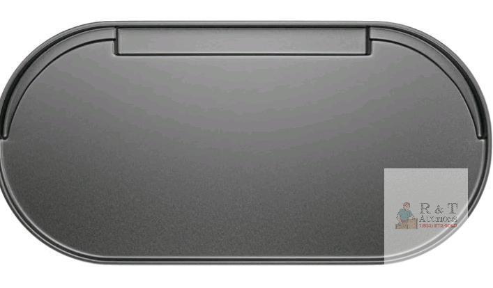 New Cast Iron BBQ Griddle Tray w/Carry Bag . Measures 26"&times;12.5"