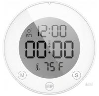 Kadams K5078 Waterproof Digital Clock Timer with Temperature & Humidity Display new