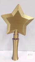 Star Magic Wand Toy, 3D Printed, Modular, Gold & Purple, Model Wand04, new