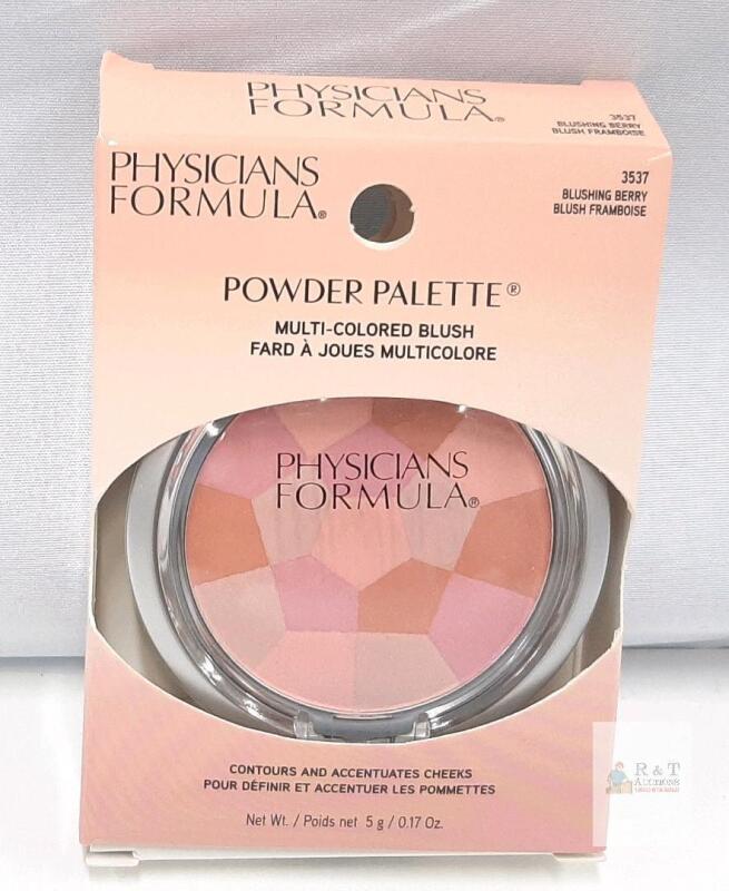 Physicians Formula Powder Palette Multi-Colored Blush Blushing Berry 3537 | 0.17 oz | Mirror & Brush