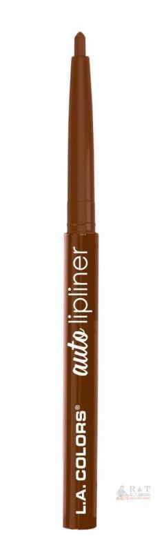 L.A. COLORS Auto Lipliner, Brown Shade, Twist-Up Pencil, Cruelty-Free, 0.007 oz Original Size
