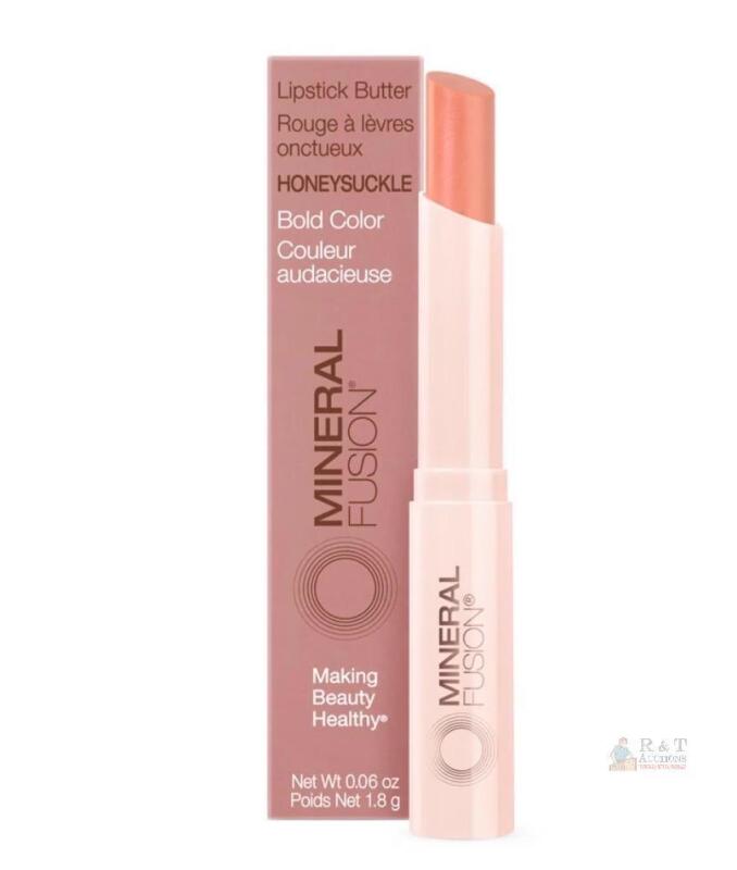 Mineral Fusion Lipstick Butter Honeysuckle - 0.06 oz, Vegan, Cruelty-Free, Gluten-Free